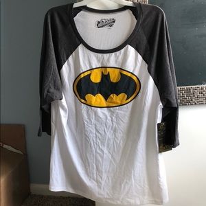 batman 3/4 sleeve raglan